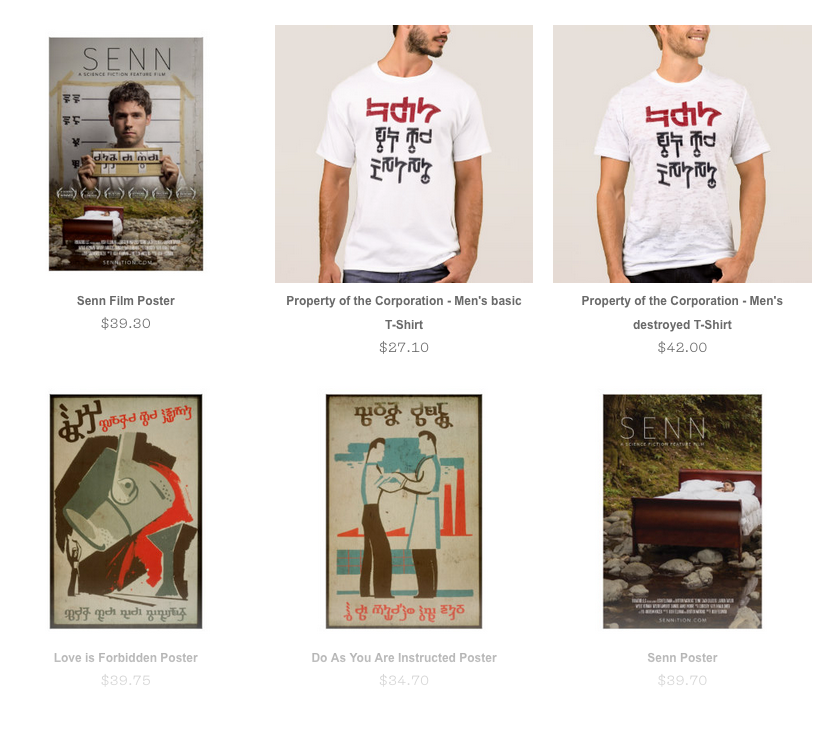 Shirts and posters for sale